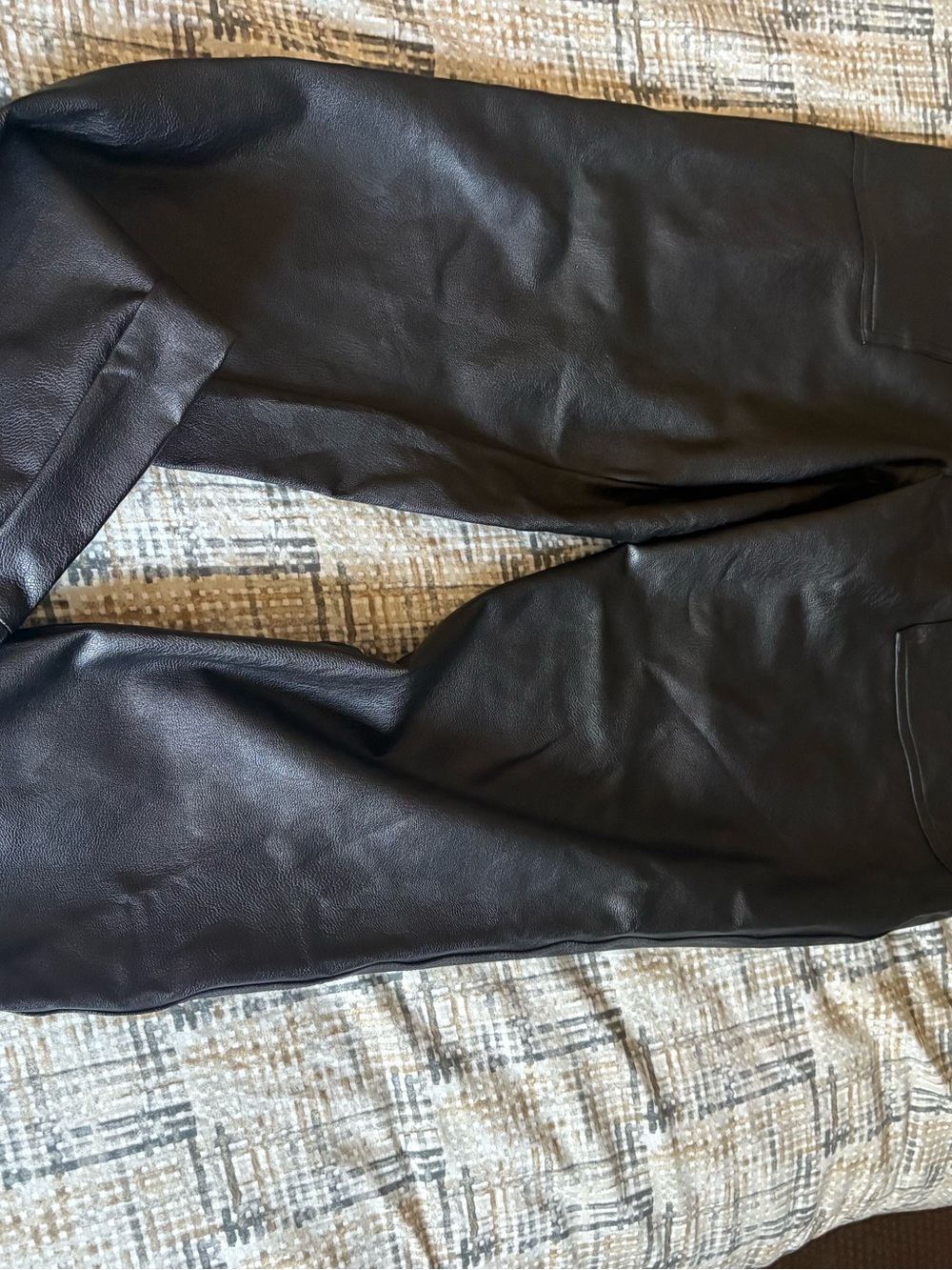 Spanx faux leather joggers size L - Picture 5 of 6